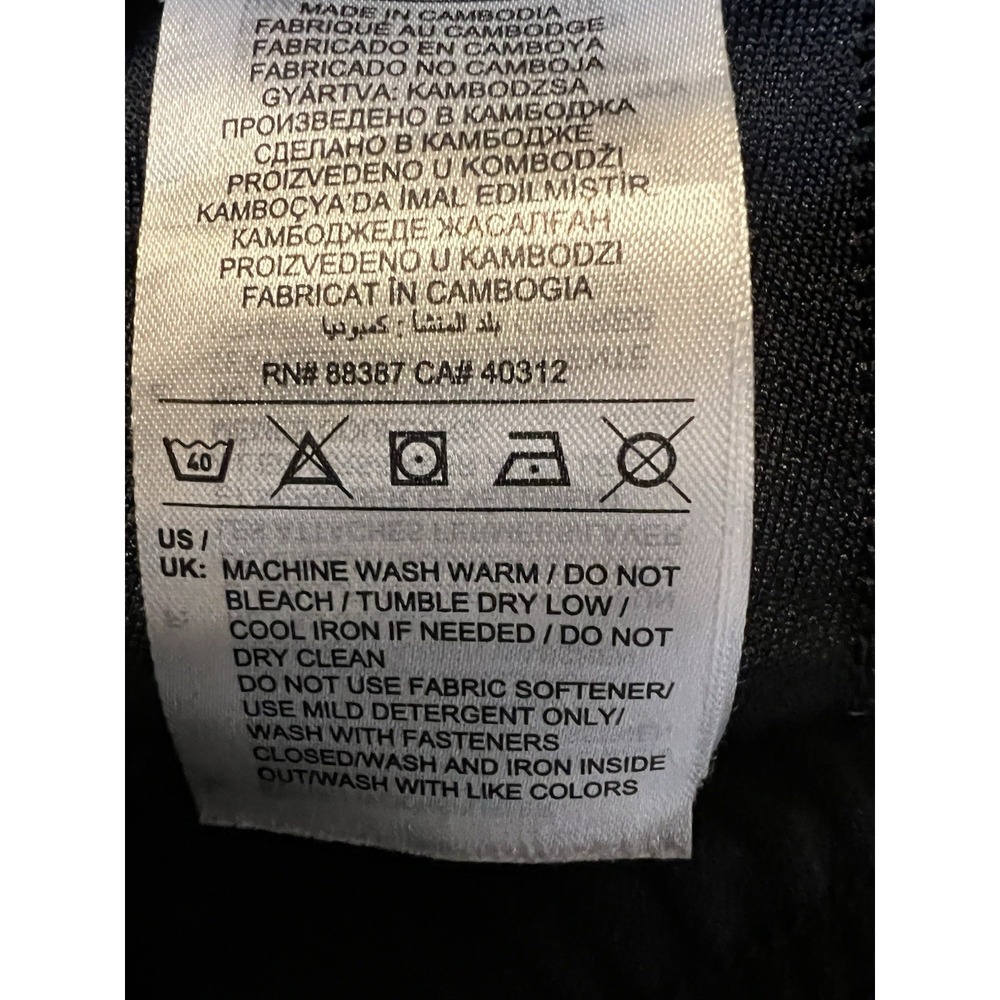 Adidas Pants Mens Small Black Tapered Track Joggers Ankle Zip Athletic Reg Fit - Picture 9 of 12